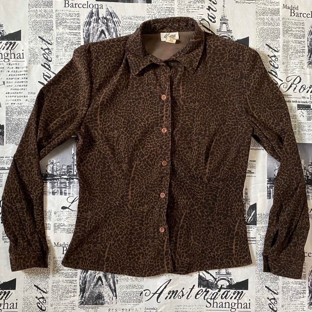 Ilyza New York Women's Brown Blouse